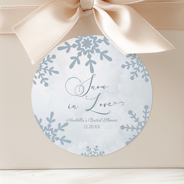 Adesivo Neve no Amor Casamento de Inverno Encantado Chá de (Criador carregado)