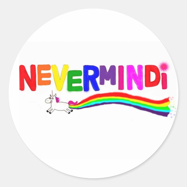 Adesivo Nevermindi Rainbow (Frente)