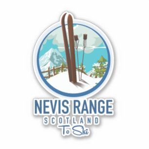 Adesivo Nevis Range scotland Ski logo