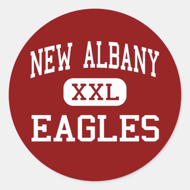 Adesivo New Albany - Eagles - High - New Albany Ohio (Frente)