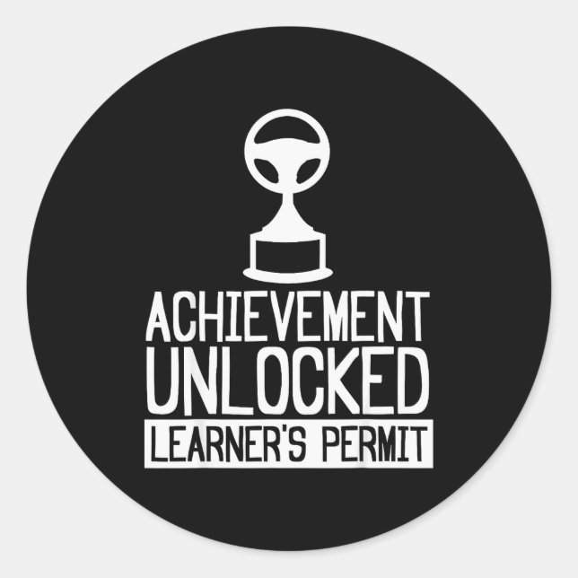 Adesivo New Driver Learner Permit Driving School - Driver' (Frente)