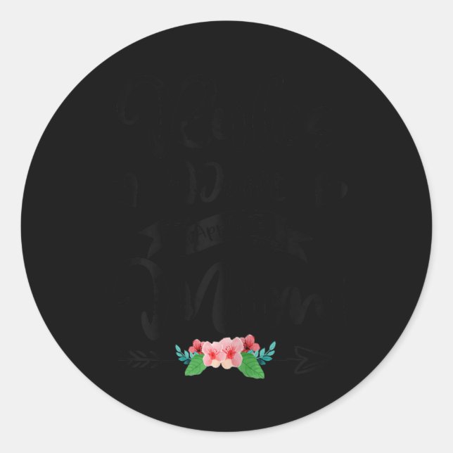 Adesivo New Grandma Rules Don't Apply To Mimi Mothers Day  (Frente)