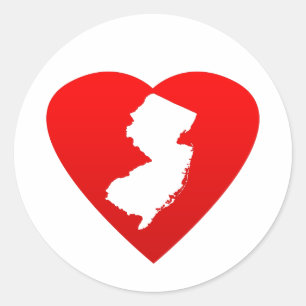 Adesivo New Jersey Heart
