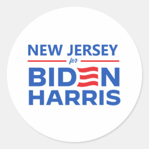 Adesivo New Jersey para Biden Harris