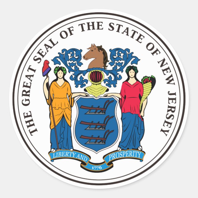 Adesivo New Jersey State Seal (Frente)