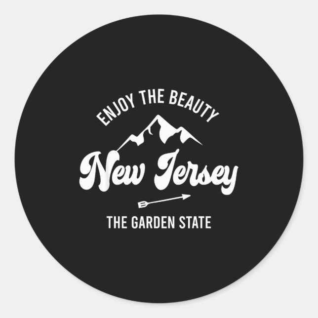 Adesivo New Jersey - The Garden State - Enjoy The Beauty  (Frente)