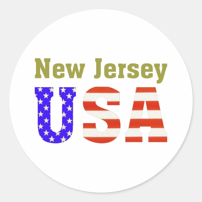 Adesivo New Jersey USA! (Frente)