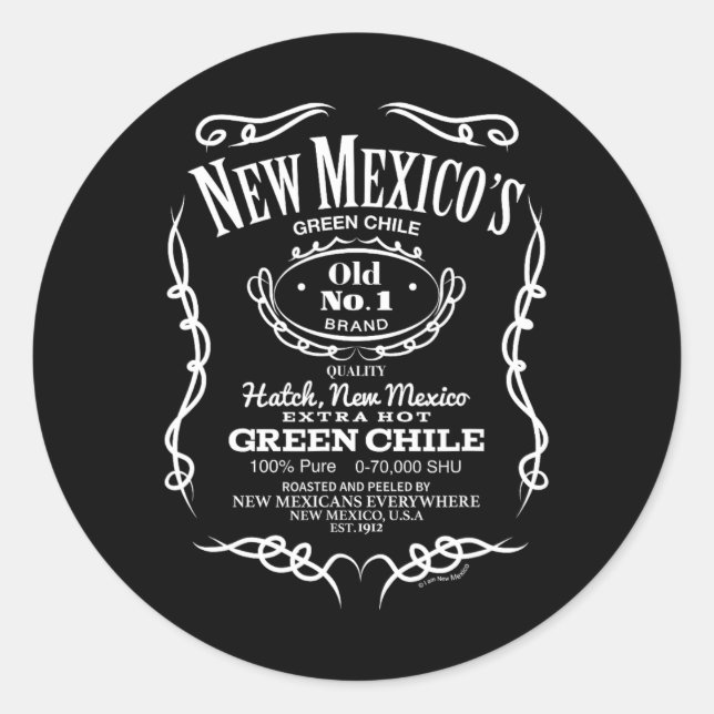 Adesivo New Mexico's Old No. 1 Hatch Green Chile Novelty D (Frente)