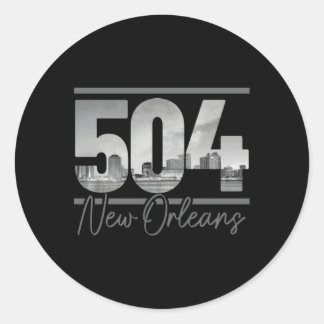 Adesivo New Orleans 504 Area Code Skyline Louisiana