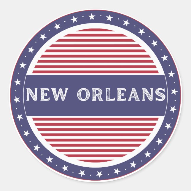 Adesivo New Orleans City Pride Emblem – American Identity (Frente)