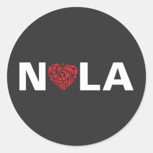 Adesivo New Orleans Nola Strong Heart