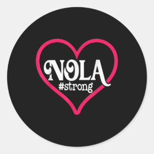 Adesivo New Orleans Nola Strong Heart Tee New Orleans