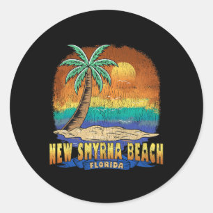 Adesivo New Smyrna Beach Flórida Vintage se desolou