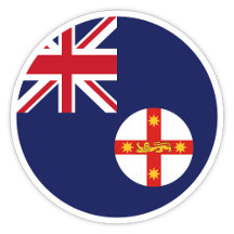 New South Wales, Austrália Flag Sticker
