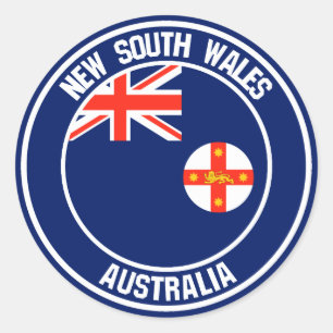 Adesivo New South Wales Round Emblem