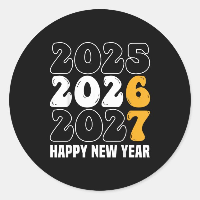 Adesivo New Year 2026 Shirt Funny 67 Meme Six Seven  (Frente)