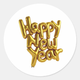Adesivo New Year Classic Round Stickers