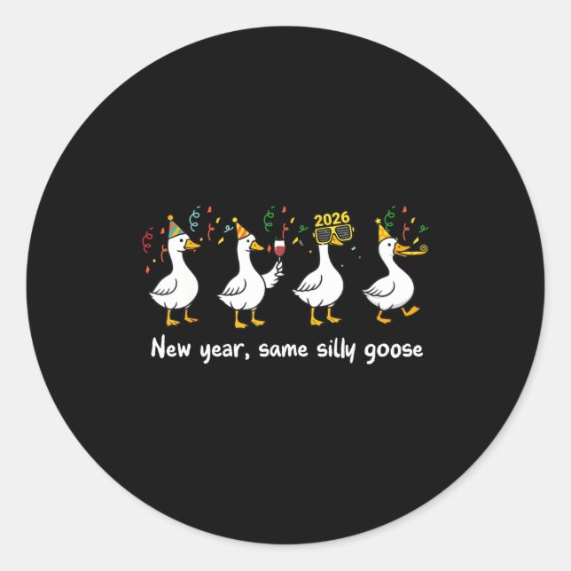 Adesivo New Year Same Silly Goose Family Matching New Year (Frente)