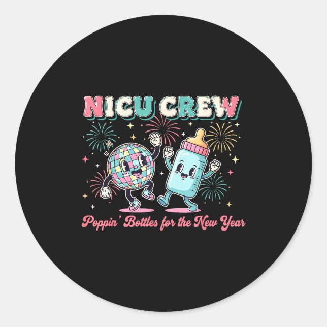 Adesivo New Years Shirt, Nurse Png Bottles For The New Yea (Frente)