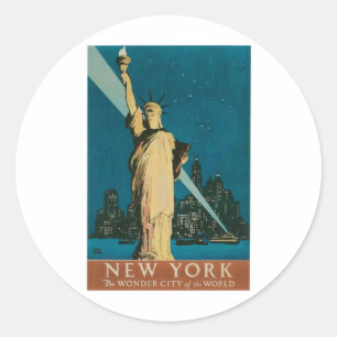 Adesivo New York: A cidade da maravilha do poster do mundo