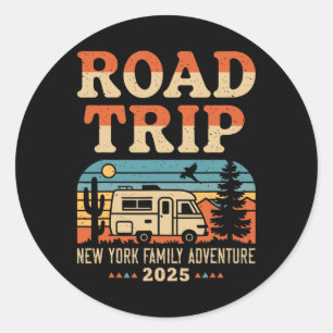 Adesivo New York Family Adventure Rv Camping Viagem Road T