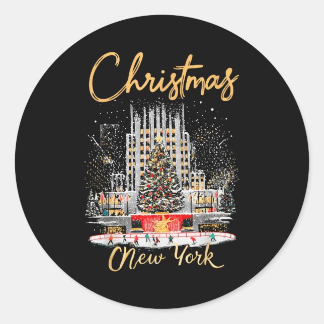 Adesivo New York Ny Christmas Girl Trip Matching  (Frente)