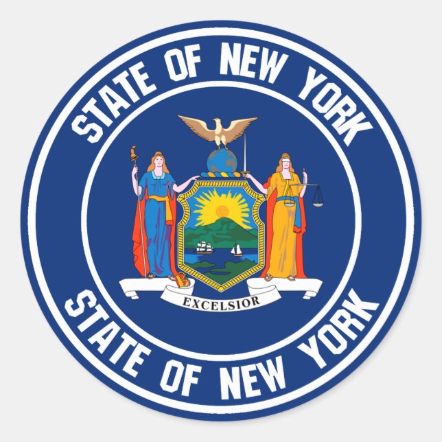 Adesivo New York Round Emblem (Frente)