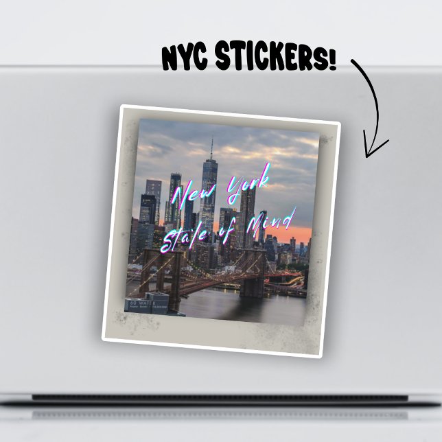 Adesivo New York State of Mind Aesthetic vinyl Sticker  (Criador carregado)