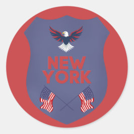 Adesivo New York State Pride Patriotic Shield Vinyl