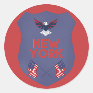 Adesivo New York State Pride Patriotic Shield Vinyl