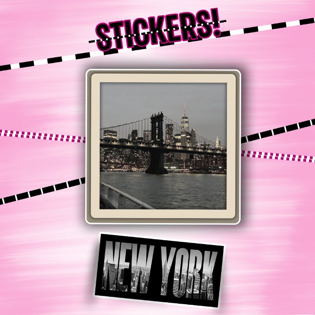 Adesivo New York Sticker Pack Polaroid Skyline Vinyl decal (Criador carregado)