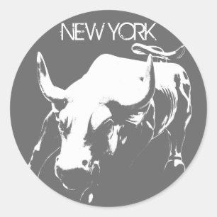 Adesivo New York Stickers New York Bull Souvenir Stickers