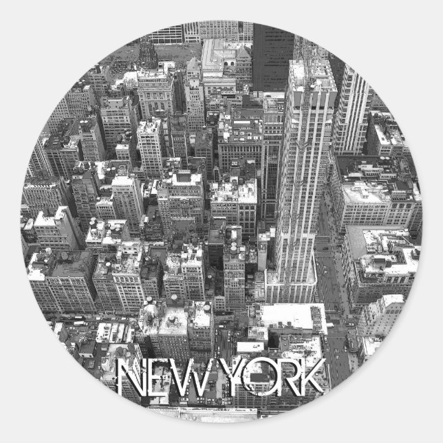 Adesivo New York Stickers New York Cityscape Souvenirs (Frente)