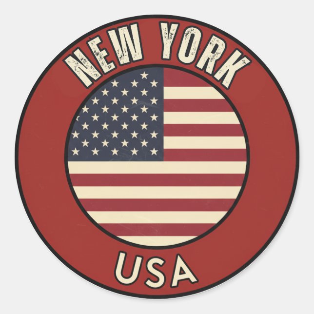 Adesivo New York United States of America (Frente)