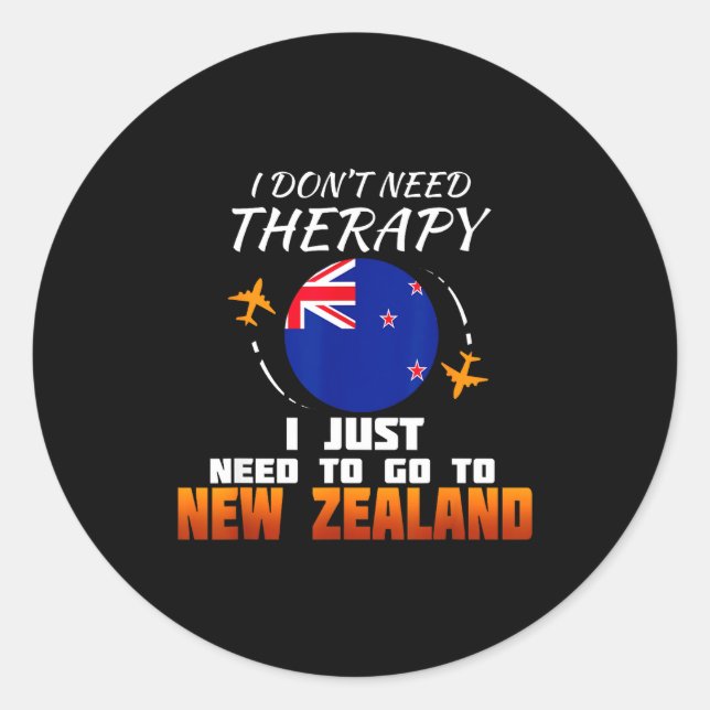Adesivo New Zealand Flag I Vacation I Funny New Zealand  (Frente)