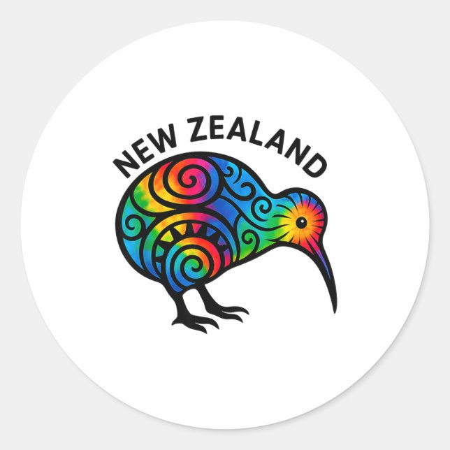 Adesivo New Zealand Vacation, New Zealand Souvenirs, Kiwi  (Frente)