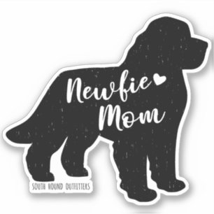Adesivo Newfie Mãe, Vinheta De Vinil Com Corte Personaliz