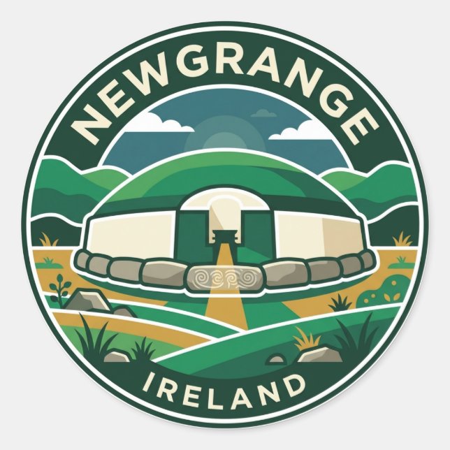 Adesivo Newgrange Irlanda (Frente)