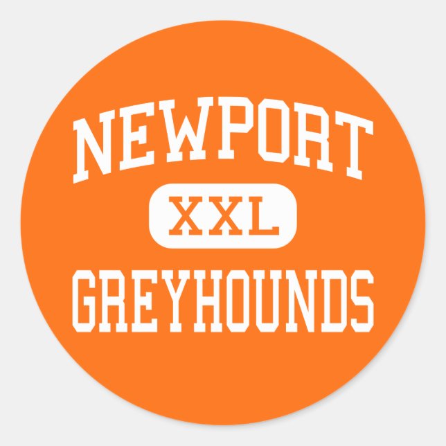 Adesivo Newport - Greyhounds - High - Newport Arkansas (Frente)