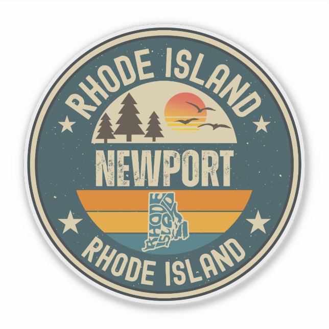 Adesivo Newport, Rhode Island (Frente)