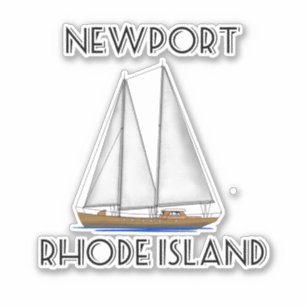 Adesivo Newport Rhode - navigação da ilha