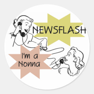 Adesivo Newsflash Sou um Camiseta e presente de Nonna