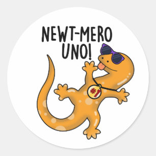 Adesivo Newt-mero Uno Funny Newt Pun