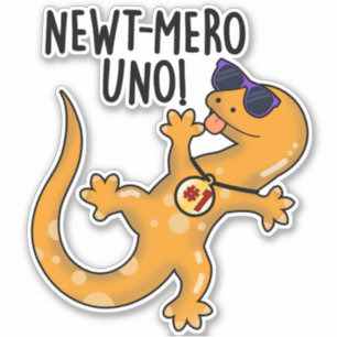 Adesivo Newt-mero Uno Funny Newt Pun