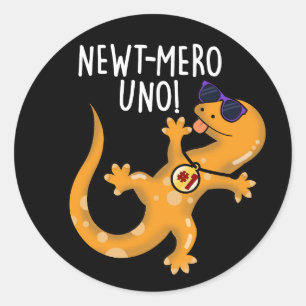 Adesivo Newt-mero Uno Funny Newt Pun Dark BG
