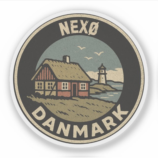 Adesivo Nexø, Dinamarca Danmark  (Frente)