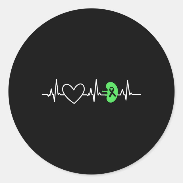 Adesivo Ney Disease Awarness Hebeat Transplantation Orgão  (Frente)