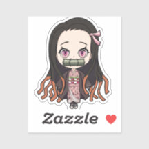 Nezuko - Chibi do estilo de animação do Demon Slay