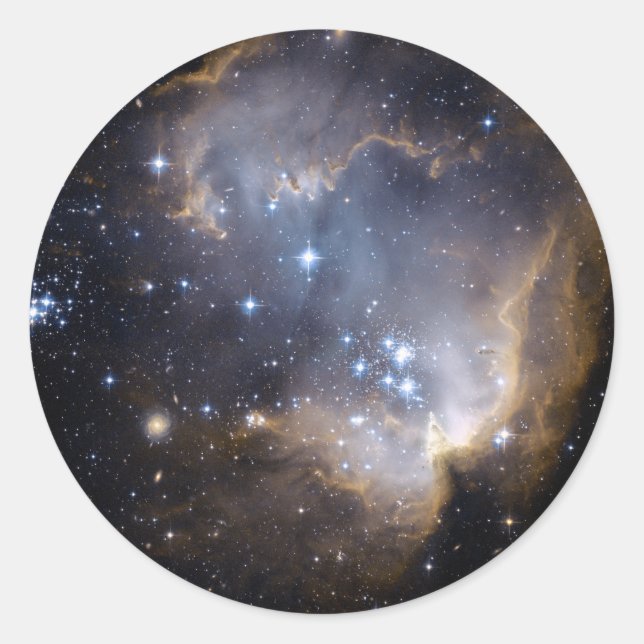 Adesivo NGC 602 estrelas brilhantes NASA (Frente)