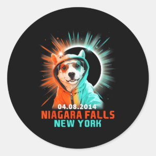Adesivo Niágara Cai em Nova York Total Eclipse Solar 2024